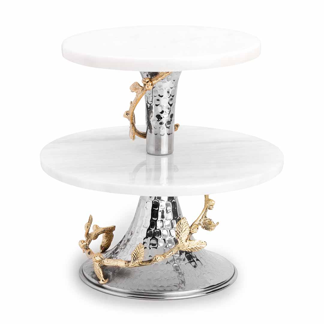Flora 2 Tier Serving Platter – Creo Living Flora 2 Tier Serving Platter