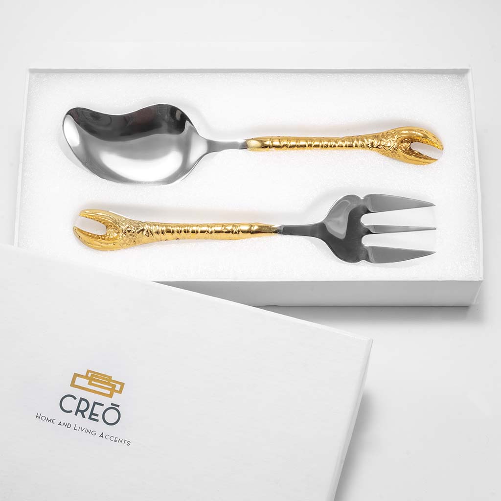 Home – Creo Living Nepa Salad Spoon Set , quality cutlery , table cutlery and crockery , flatware , cutlery sets, salad server