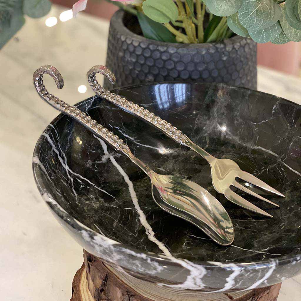 Octopus Salad Spoon Set – Creo Living Octopus Salad Spoon Set , quality cutlery , table cutlery and crockery , flatware , cutlery sets