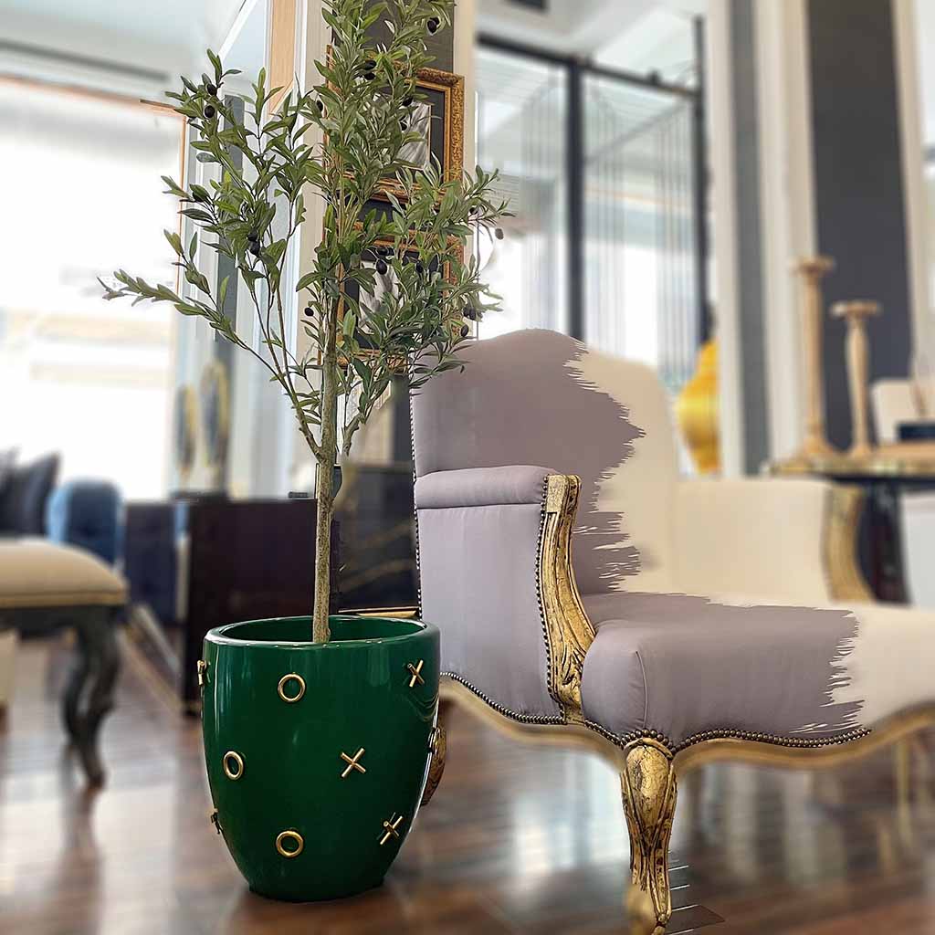Vox Floor Planter – Creo Living Vox Floor Planter , Fiberglass Planter , indoor planter , planter pot, round floor planter, brass planter , cheap floor planters, modern floor planter , big planters