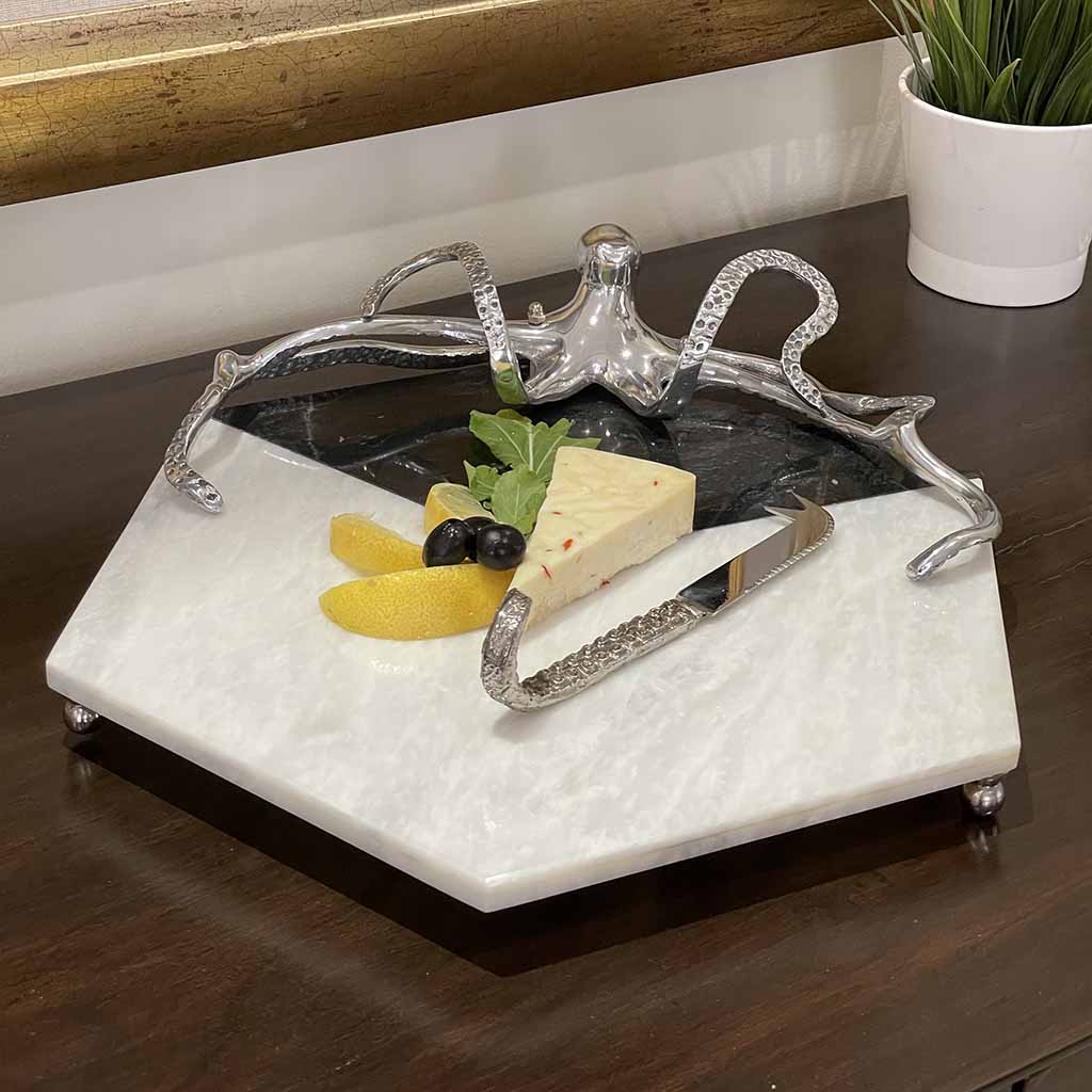 Home – Creo Living Octopus Platter, snack platter tray, serving platter organizer, serving platter set, luxury serveware, serving platters