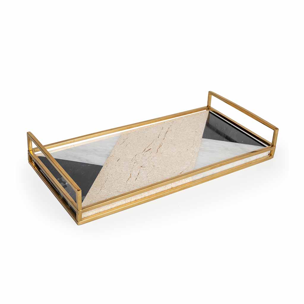 Vulcano Tray Centerpiece , Table Tray Décor, Decorative Serving Trays, Center Piece Online, Classy Center Pieces
