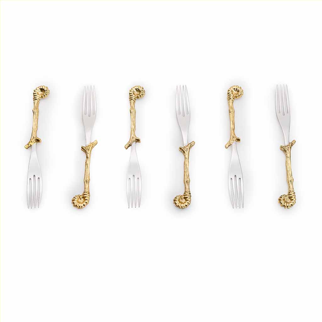 Home – Creo Living Dali Dessert Fork Set 6pcs , quality cutlery , table cutlery and crockery , flatware , cutlery sets